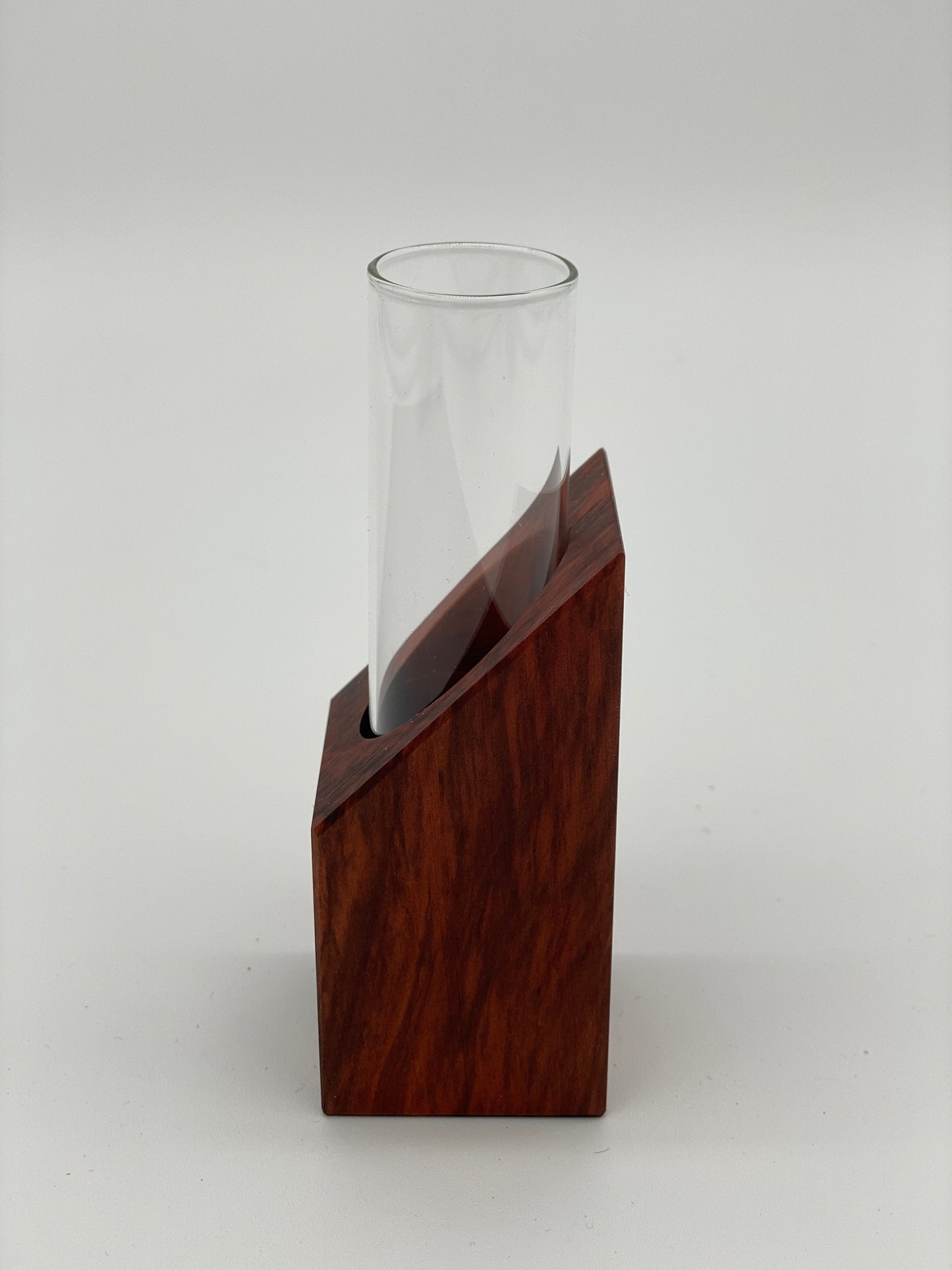 Blumenvase, Anzuchtvase aus heimischen Birnbaumholz handgefertigt