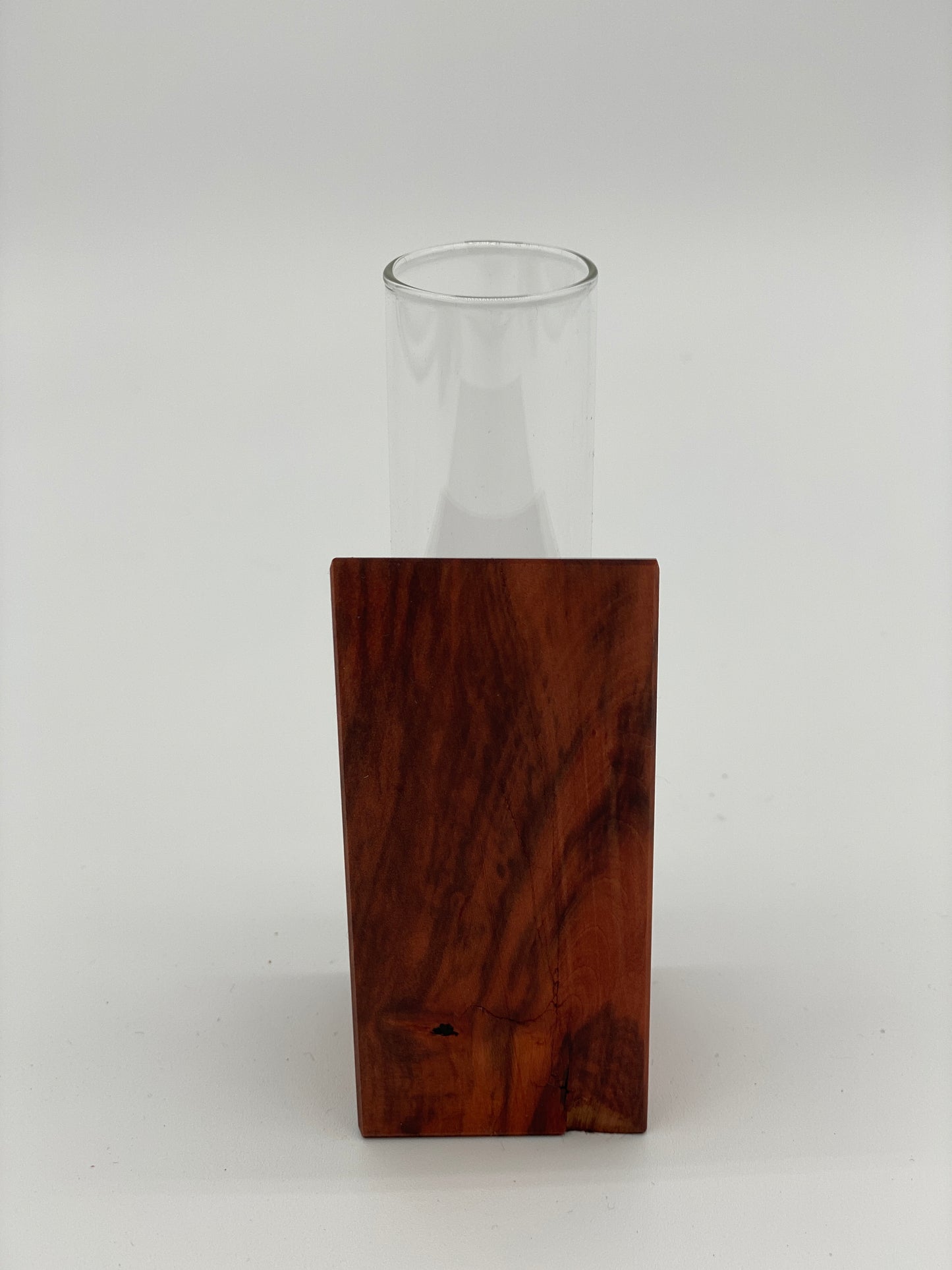 Blumenvase, Anzuchtvase aus heimischen Birnbaumholz handgefertigt