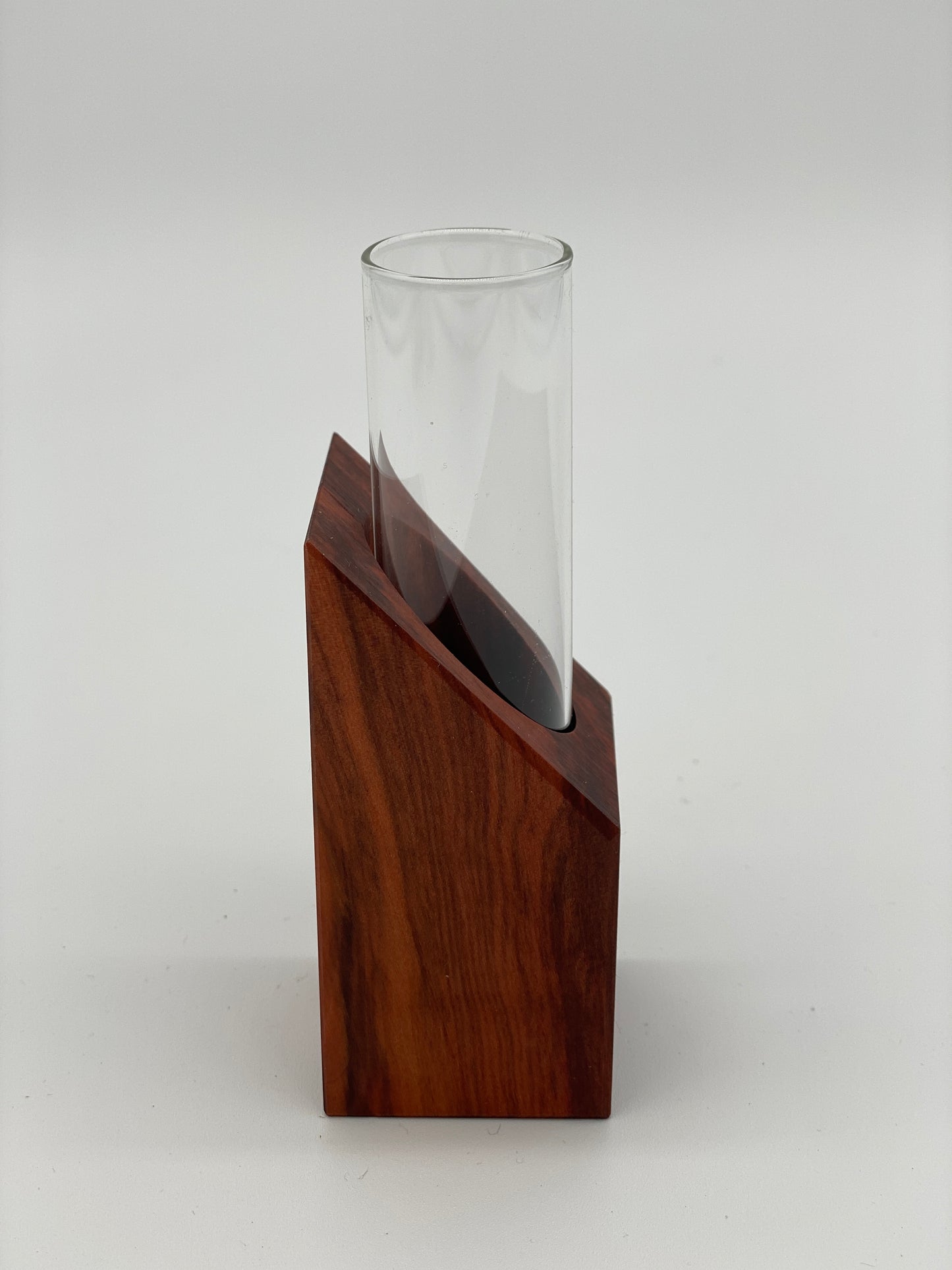 Blumenvase, Anzuchtvase aus heimischen Birnbaumholz handgefertigt