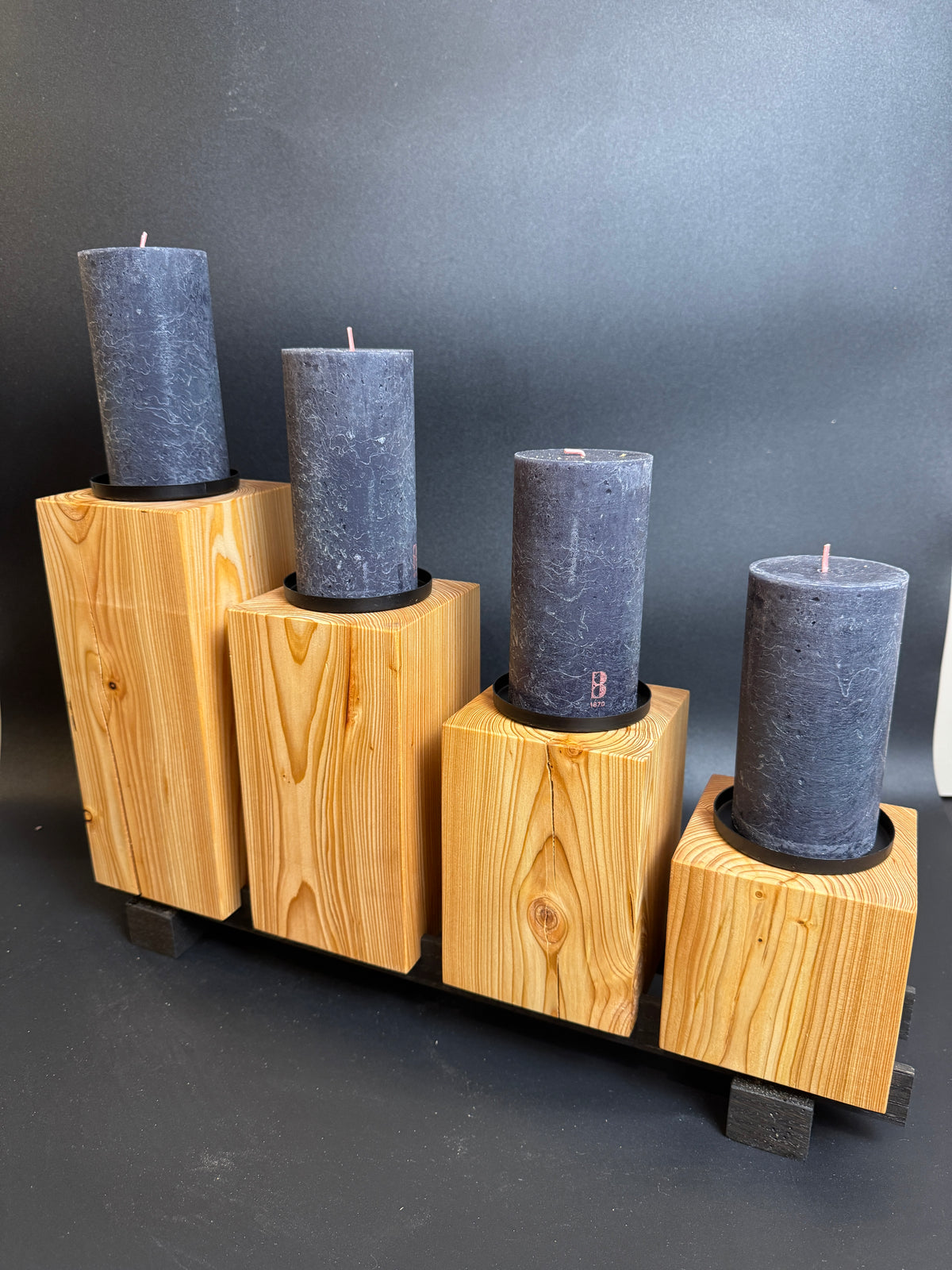 Adventsbalken zum umdekorieren mit Sockel